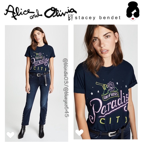 Aola Alice Olivia Shira Roll Sleeve Tee 